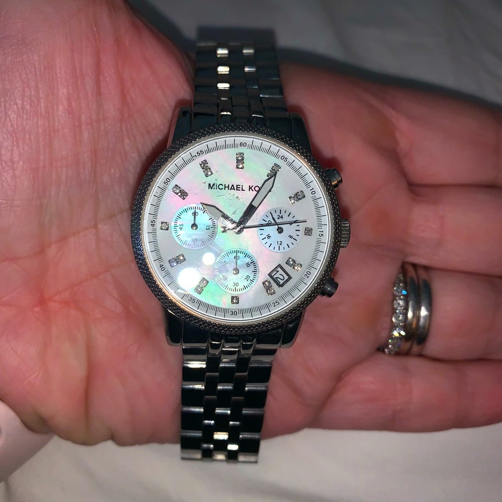 Michael Kors Chronograph Mother of Pearl Watch